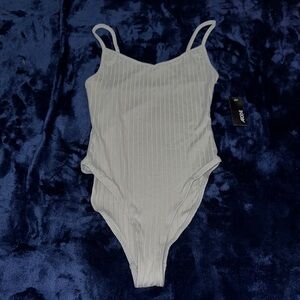 Ardene Green Ribbed Bodysuit